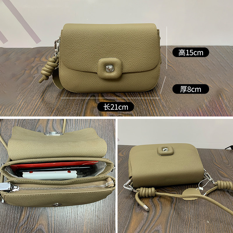 2025新款两根肩带休闲小方包手机包头层牛皮单肩斜挎小包包女百搭,淘宝优惠券,粉丝福利购,淘宝优惠卷
