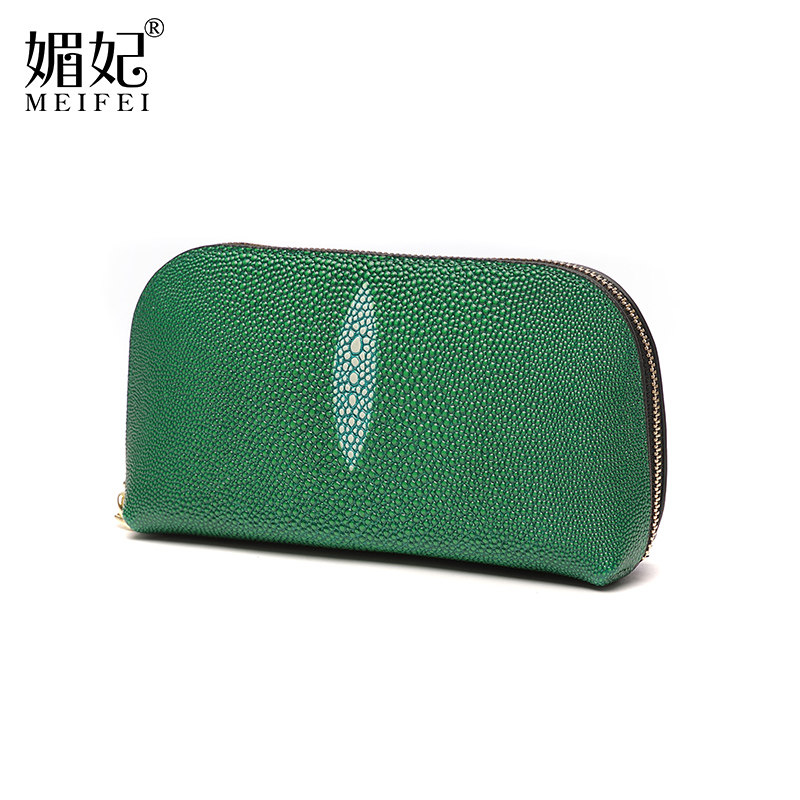 真皮气质2021春夏新款珍珠零钱包 媚妃女士包袋