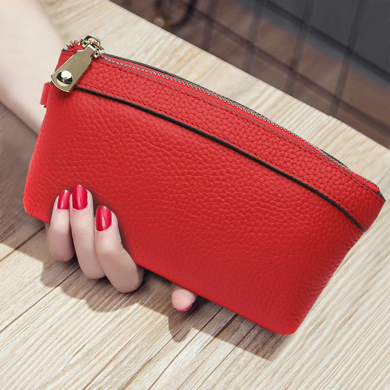 女2020真皮妈妈买菜手机包手挽包 媚妃女士包袋