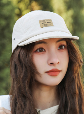 美式短檐帽日系复古软顶鸭舌帽潮