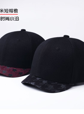 硬顶短帽檐小沿短沿复古鸭舌帽潮
