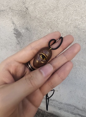 法老守护之眼 手工红陶闪粉质感 埃及风小众个性荷鲁斯之眼项链