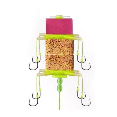 反底钓线组反离底钓鲢鳙海竿杆浮漂翻板钩钓组配件方块浮力板套装 - 图3