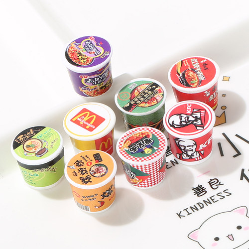 仿真泡面螺蛳粉食玩摆件 奶油胶diy手机壳发卡发饰树脂配件材料包 - 图1