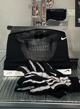 Nike万圣节限定骷髅跑步五指手套