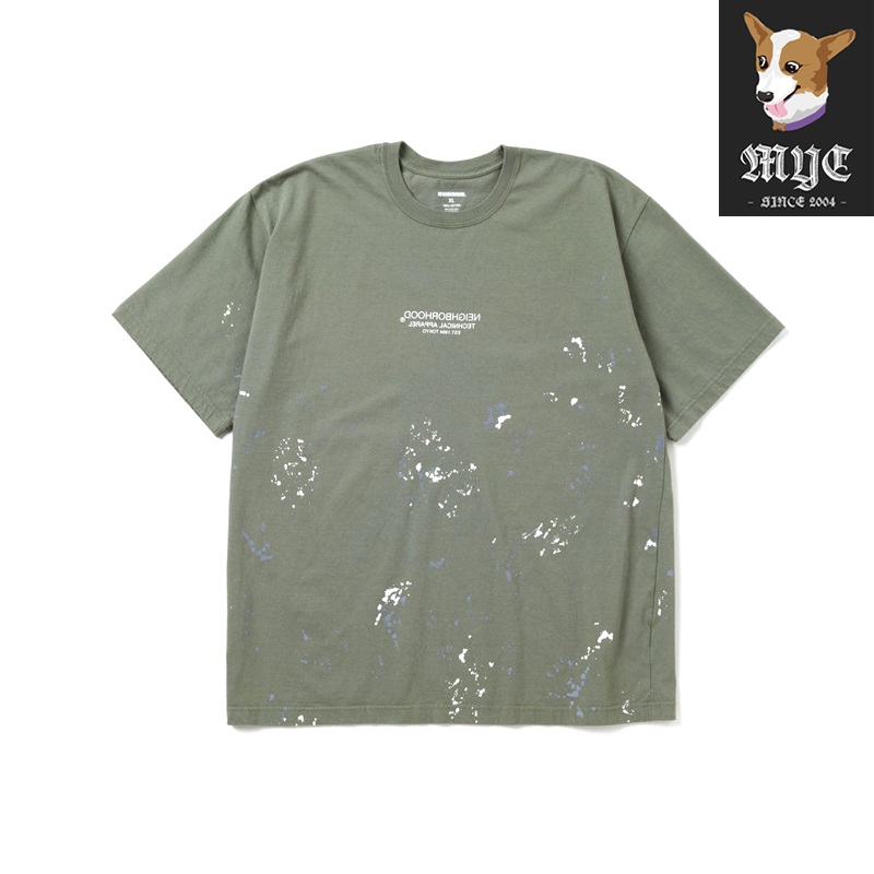 NEIGHBORHOOD NH.TEE LS/SS 印花logo纯色圆领短袖T恤 24AW - 图3
