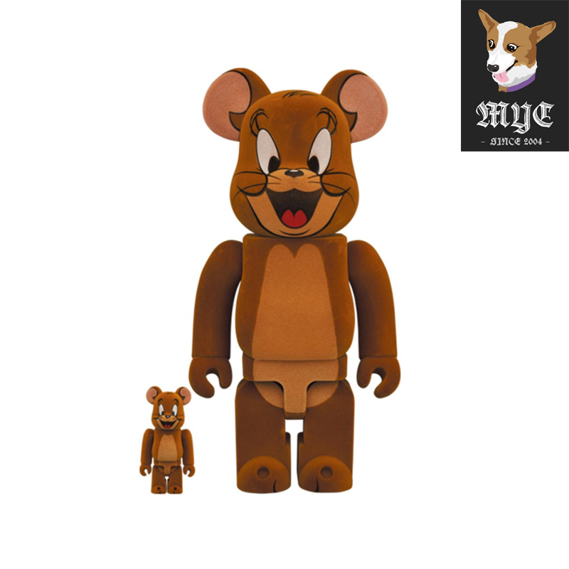 【现货】BE@RBRICK TOM JERRY猫和老鼠汤姆杰瑞植绒积木熊1000％ - 图3