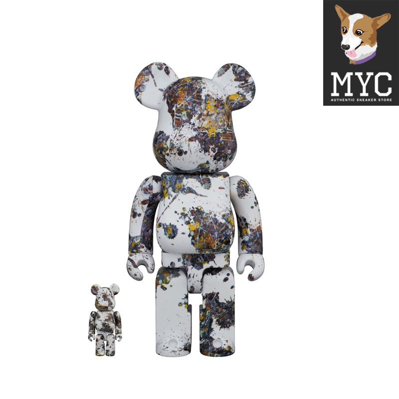 积木熊 Be Rbrick Jackson Pollock 100 400 1000 泼墨积木熊 图片价格品牌报价 原仓数据