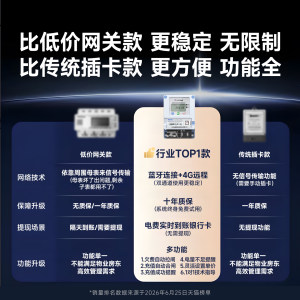 人民电器扫码充值预付费4G智能电表出租房远程抄表导轨三相四线