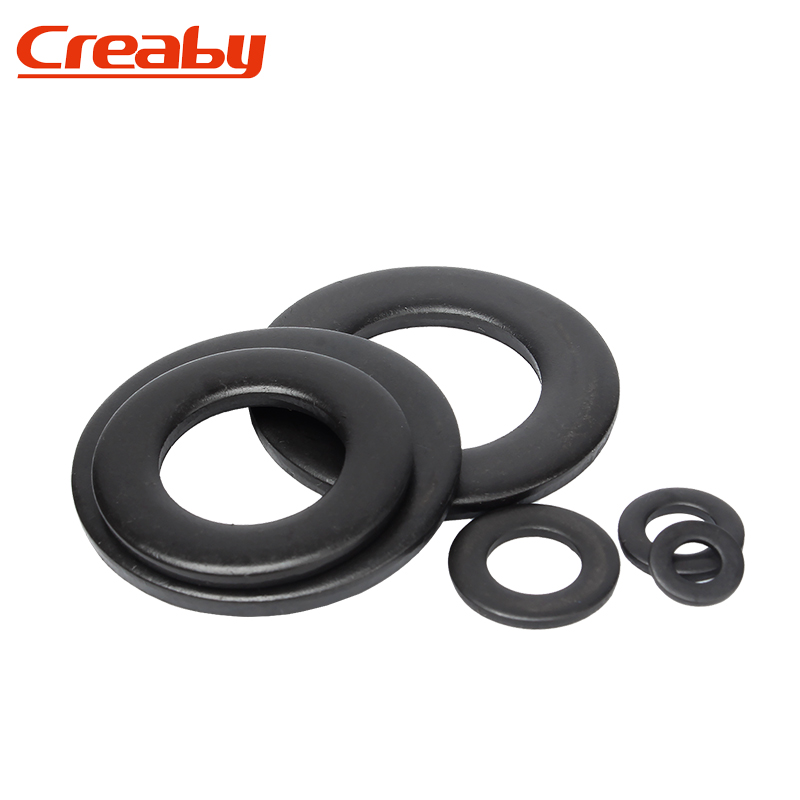 黑色304不锈钢平垫片加大加厚垫圈金属介子圆形M2M3M4M5M6M8-M30 - 图2