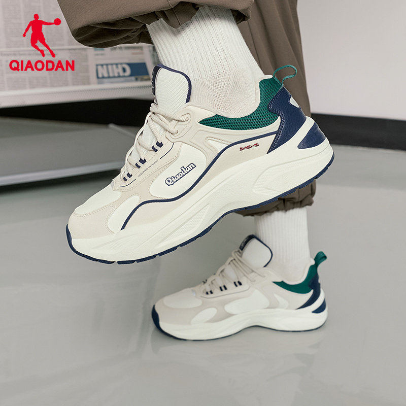 【商场同款】乔丹赛点男休闲鞋皮面老爹鞋运动鞋QDL043254452G,淘宝优惠券,粉丝福利购,淘宝优惠卷