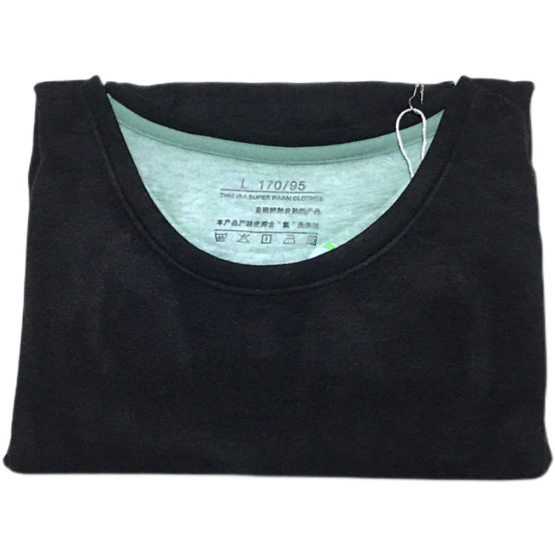 雅康保暖内衣男士上衣加厚圆领长袖海藻肌养衣德绒磨毛秋衣8081S - 图3