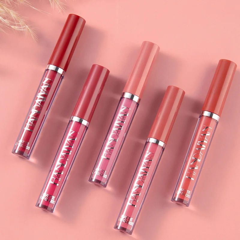 12 Colors Velvet Matte Lip Gloss Nude Pink Silky Liquid Lips - 图3