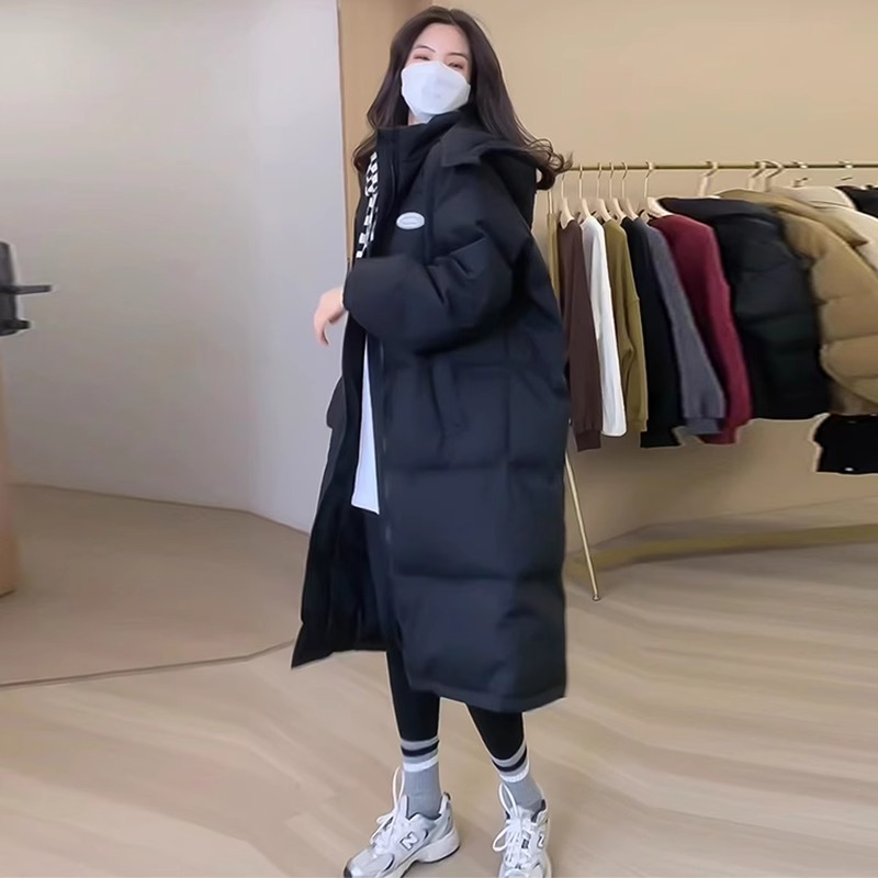 南方小土豆穿搭高级感羽绒棉服女冬季中长款加厚冬韩系棉衣棉袄女 - 图1