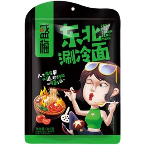 佳木斯盛梅麻辣涮冷面带料包大红鹰烧烤店肚汤涮面方便速食315克 - 图3