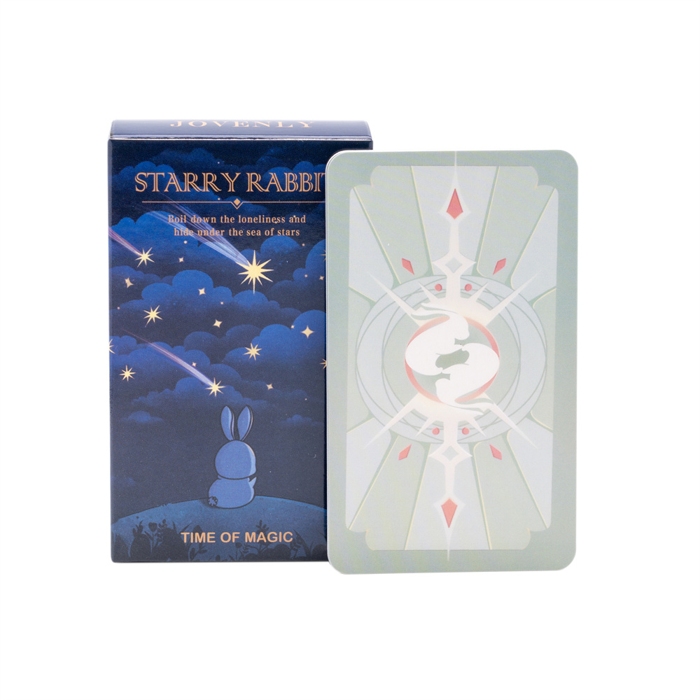 治愈星星兔子塔罗牌 星空云野兔卡罗牌 starry rabbit tarot - 图2