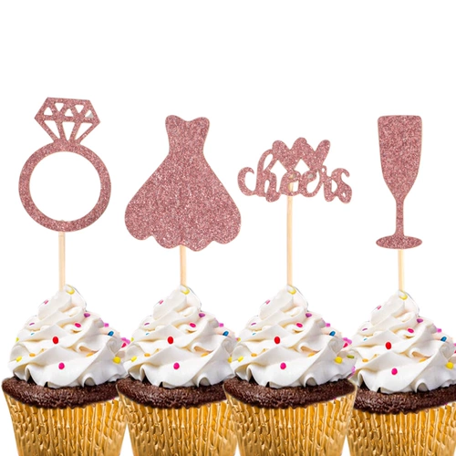 Роза Золотая свадьба на день рождения торт, вставка плагина для вечеринки невесты -в