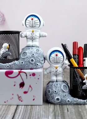 多功能带灯笔筒桌面摆件学生礼物