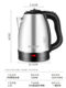 Hemispheric electric kettle 304 stainless steel with high quality and low price