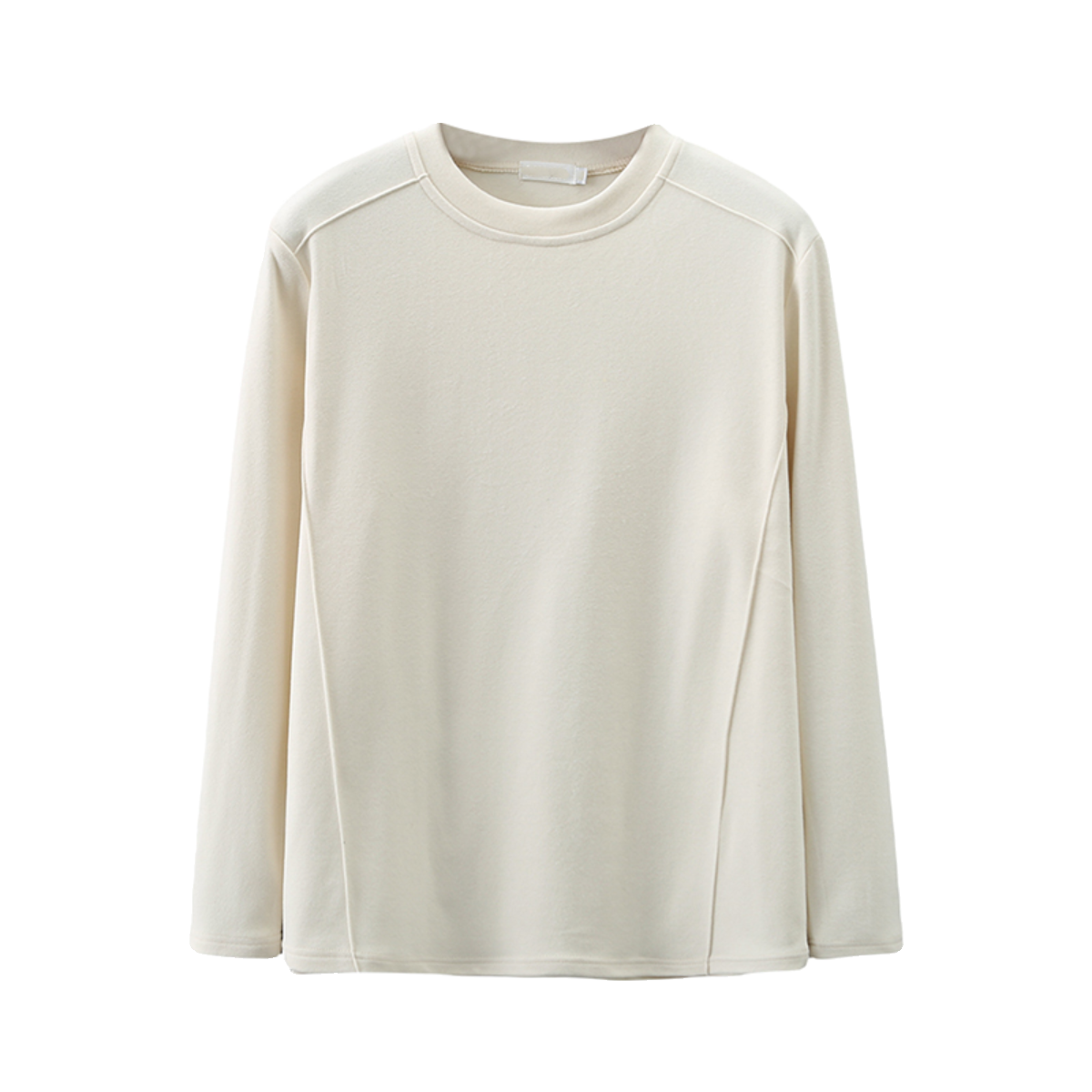 大码女装秋冬季德绒圆领打底衫胖MM200斤弹力显瘦新款双面绒卫衣 - 图3