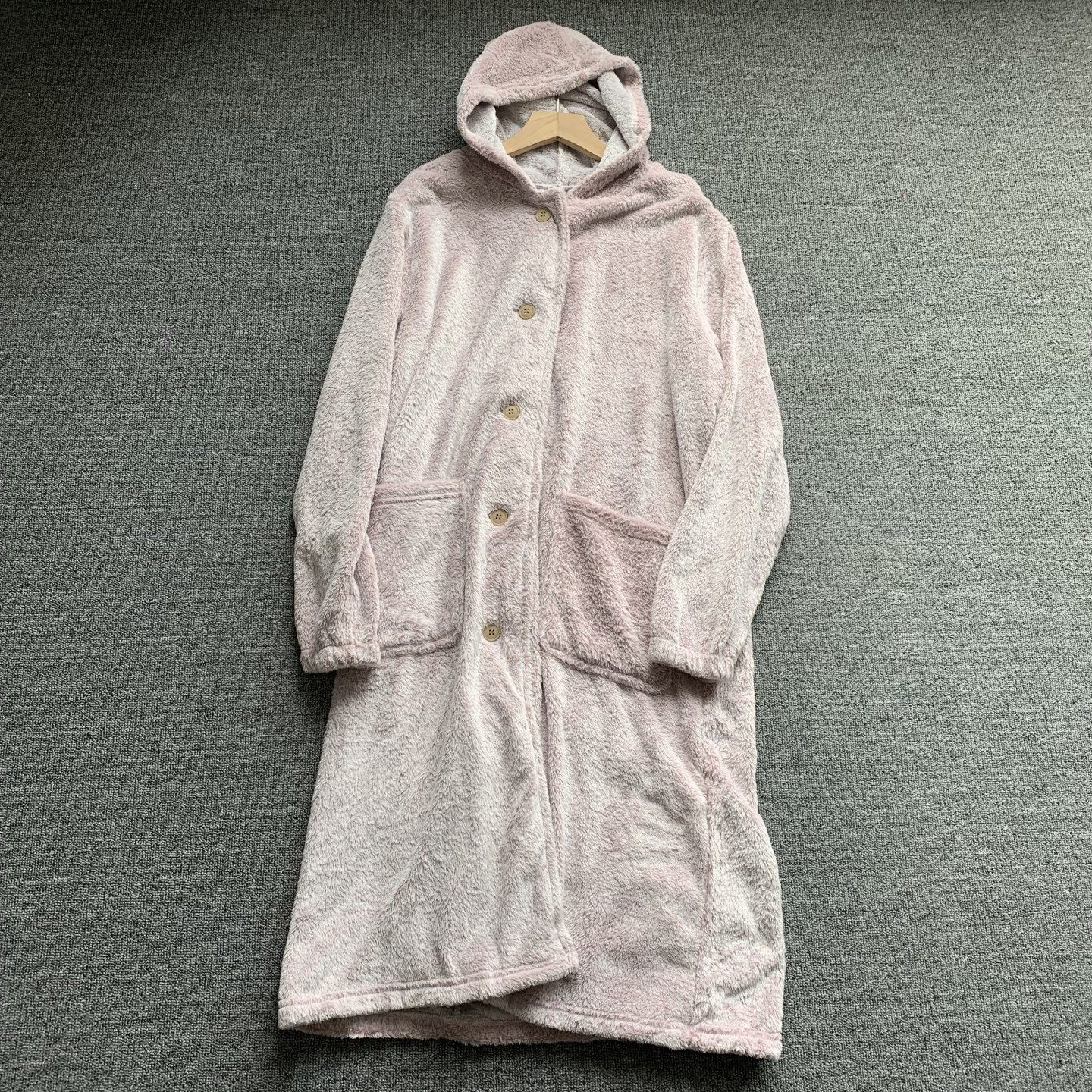 日单外贸秋冬季男女连帽家居服情侣睡袍系扣睡裙可收纳抱枕自发热,淘宝优惠券,粉丝福利购,淘宝优惠卷