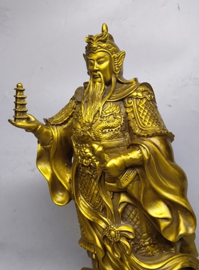 托塔李天王李靖神像摆件大号家居