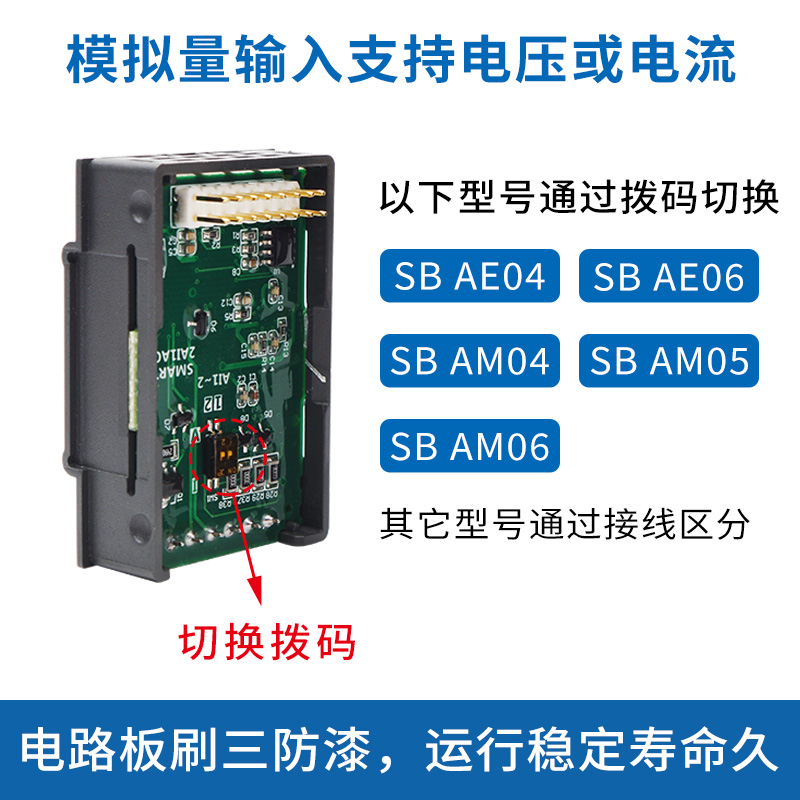 兼容西门子plc s7-200smart信号板 SB CM01 AM03 AM06 AE01 DT04-图1