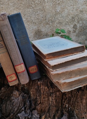 旧书英文二手复古旧书 外文欧式硬皮烫金书 拍摄道具家居办公摆件