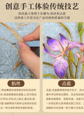 新年珐琅掐丝茶盘景泰蓝