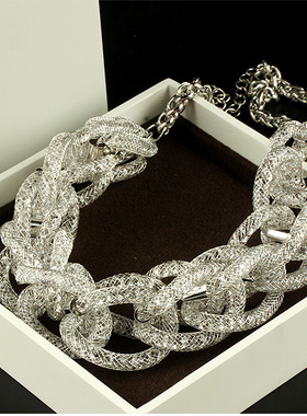 高端货 奢华短款华丽奥钻装饰项链 欧美夸张晚会 女 韩国饰品配饰