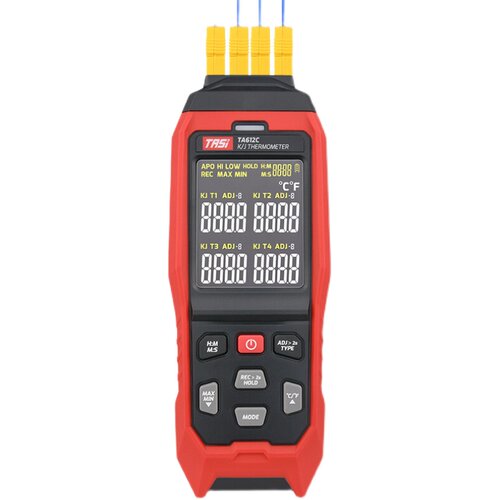 特安斯TA612ABC四通道K型热电偶测温仪工业高精度接触式高温探头 - 图3