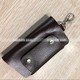 Multifunctional key bag leather men's and women's key bag/leather 6-button key bag key chain key storage set bag