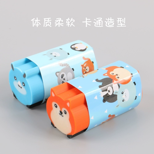 Мультфильм резиновый потирать животное персонализированная форма может разрезать студентов чистыми корейски