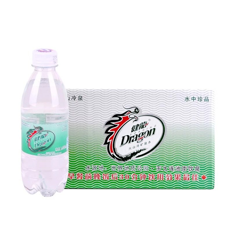 健龙天然含气矿泉水五大连池火山气泡饮用水350ml*24瓶整箱小瓶水,淘宝优惠券,粉丝福利购,淘宝优惠卷