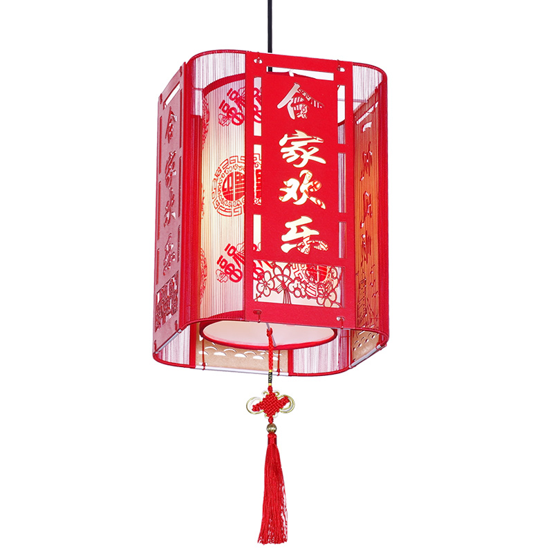 中式小吊灯 火锅饭店餐厅吧台灯具 走廊过道阳台中国风创意红灯笼
