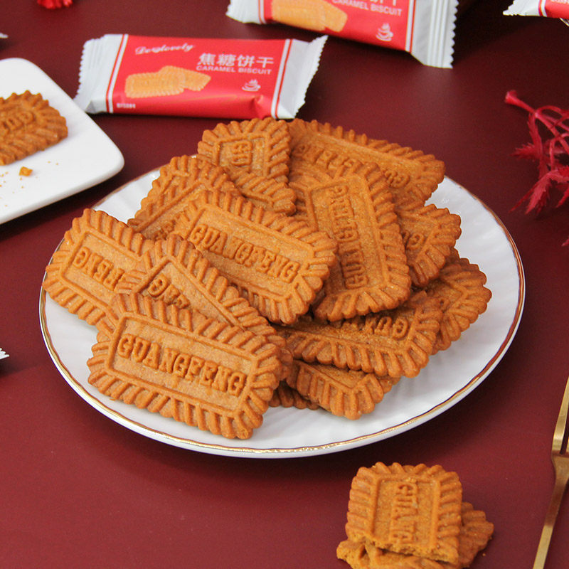 焦糖比利时风味酥性单独好吃小饼干 萃香集食品酥性饼干