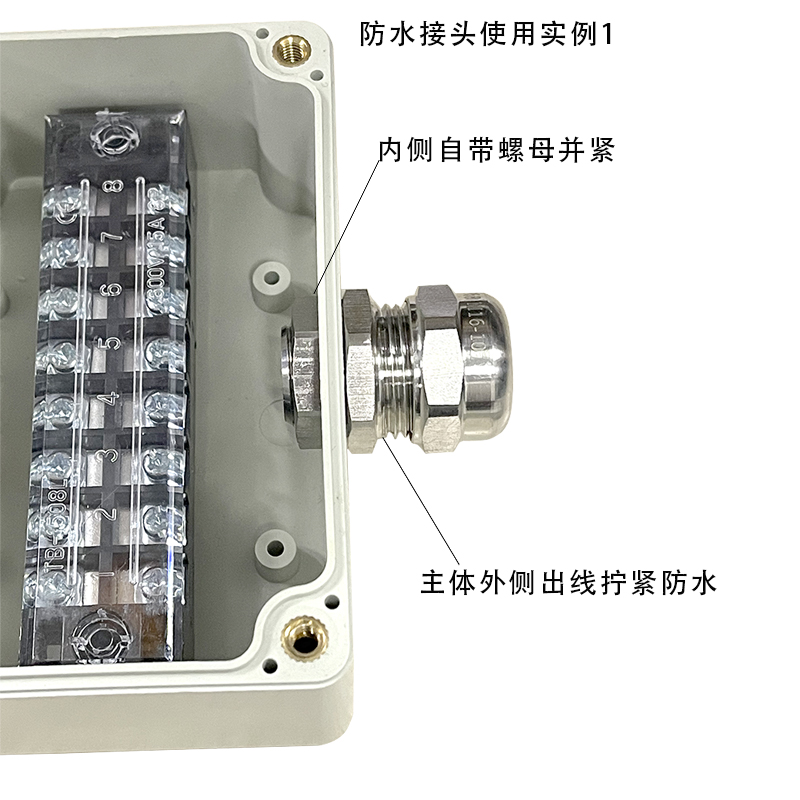 不锈钢电缆线防水接头304金属密封PG固定锁紧葛格兰头填料函水密-图2