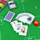 Egg-breaking tablecloth and egg-breaking poker competition table mat