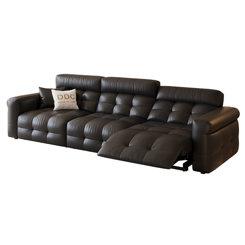 DDC意式复古高靠背泡芙电动多功能真皮沙发客厅零靠墙全青皮沙发,淘宝优惠券,粉丝福利购,淘宝优惠卷