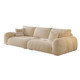 DDC cream style fabric sofa foam sofa living room modern small apartment chenille fabric cloud sofa