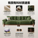 DDC log-style direct discharge solid wood sand release art sofa