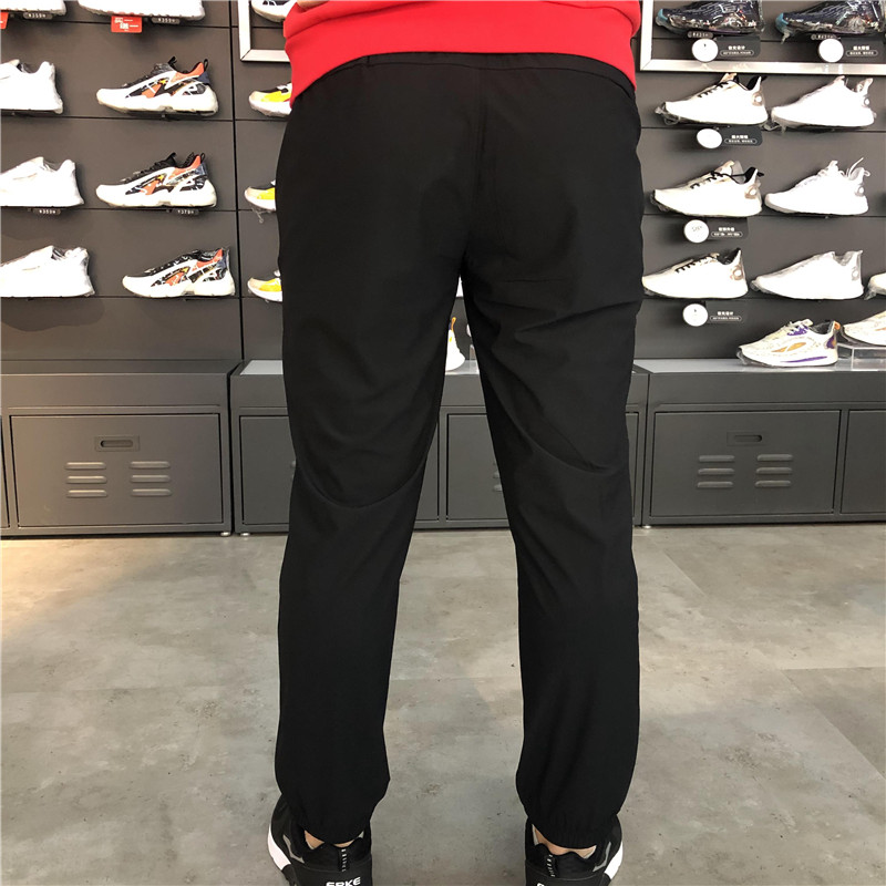 鸿星尔克2023夏季新款男薄运动九分裤束口透气速干裤11221257114 - 图1