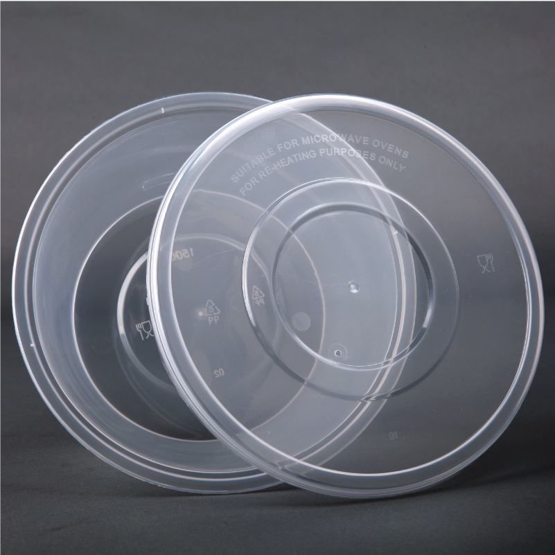圆形1750ml一次性餐盒饭盒塑料透明外卖打包盒饭盒圆碗粉面汤碗-图3