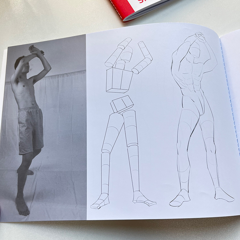 人体结构动态速写练习册 男性篇  人体动态速写基础教程 速写描摹本 人体结构造型手绘技法 漫画人物绘画自学零基础艺用动态解剖册 - 图0