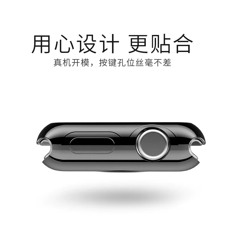 Apple, совместимый чехол силиконовый защитный для часов, браслет, аксессуары, 42 мм, 38, iphone, 3, 44 мм, 40