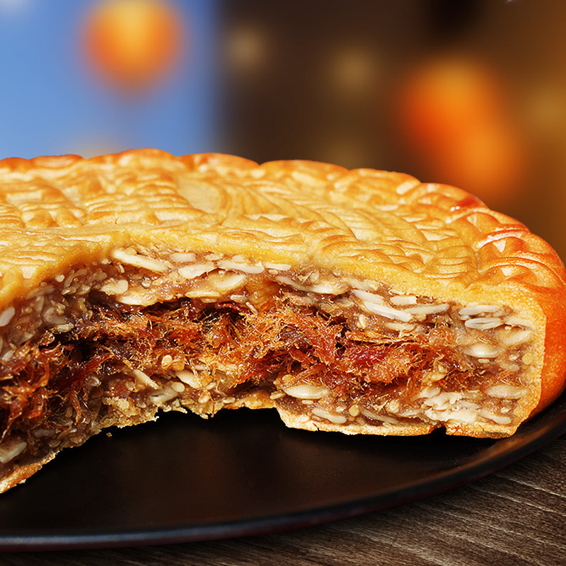 裕华广西合浦中秋传统金腿大月饼 裕华月饼