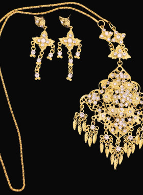 泰国项链耳环配饰合金套装女合金