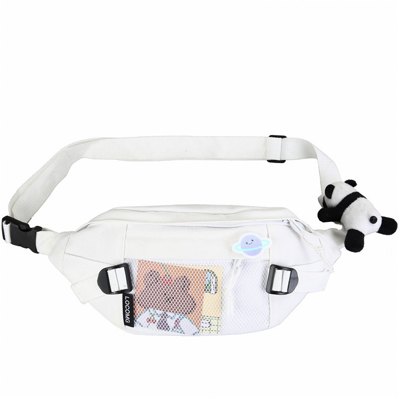 潮牌男士日系小背包帆布胸包斜挎包 满江红箱包男士包袋