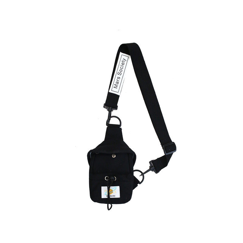 ins潮小背包女嘻哈个性休闲斜挎包 满江红箱包男士包袋