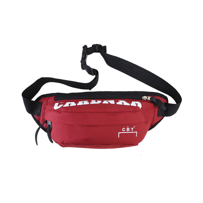 日系胸包男潮牌街头潮流女斜挎包 满江红箱包男士包袋